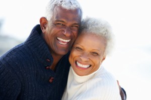 Older smiling couple